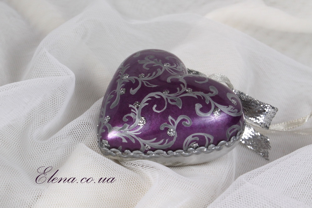 Подвеска Сердце ангела Серебро