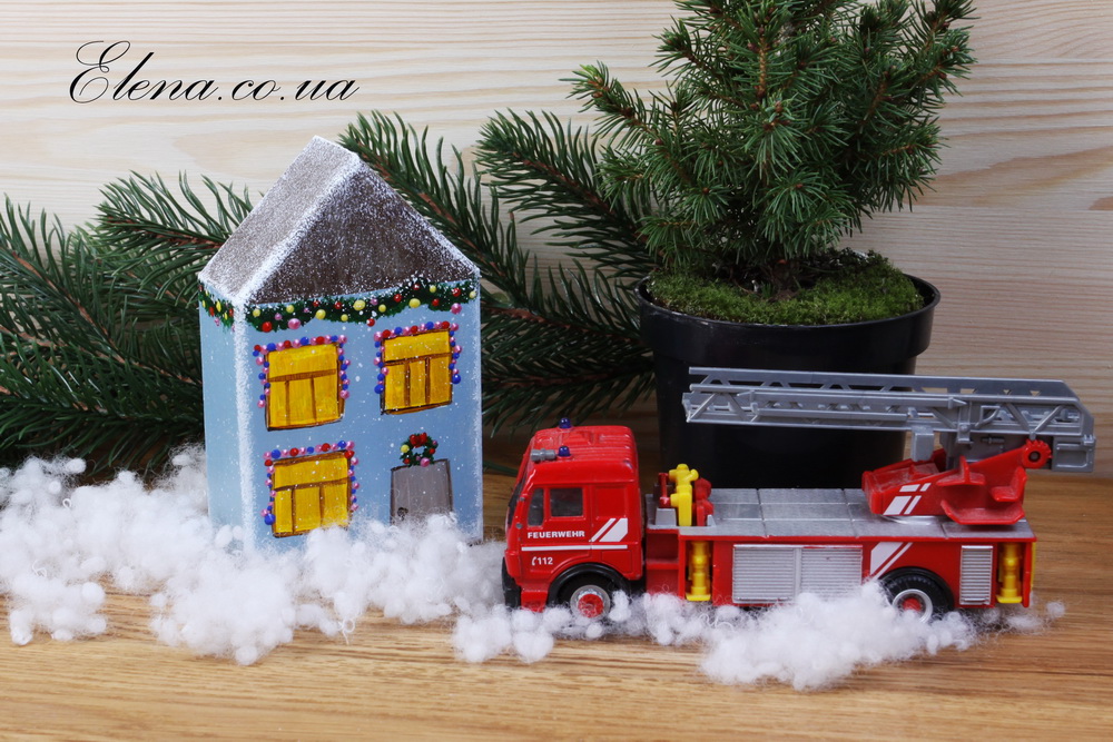 Домики зимой