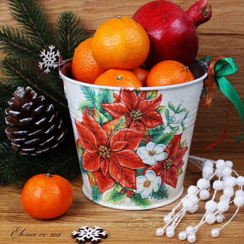 Кашпо "Різдвяне"
