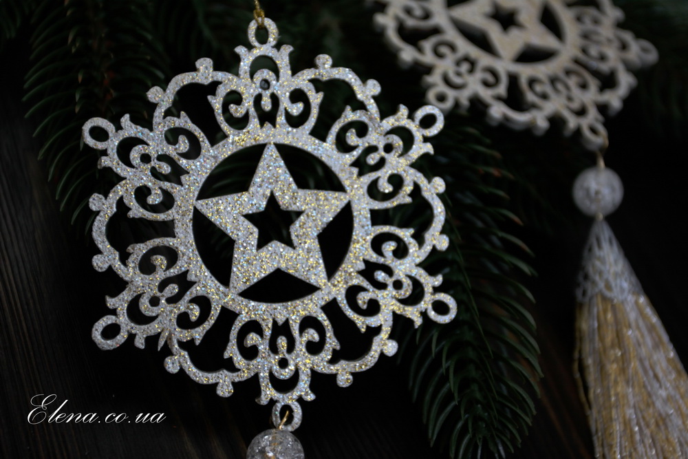 Подвески снежинки