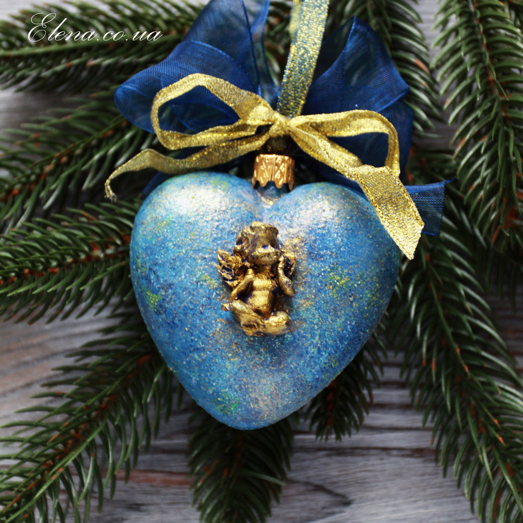 Новорічне сердечко Янголятко