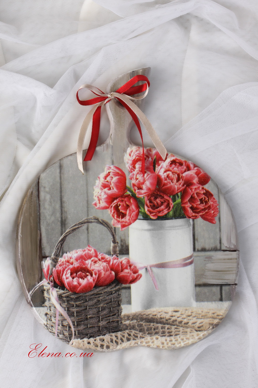 Доска-пано Пионы