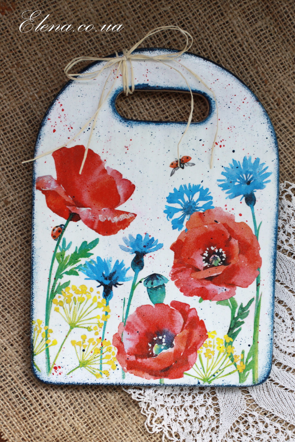 Дошка Маки та волошки