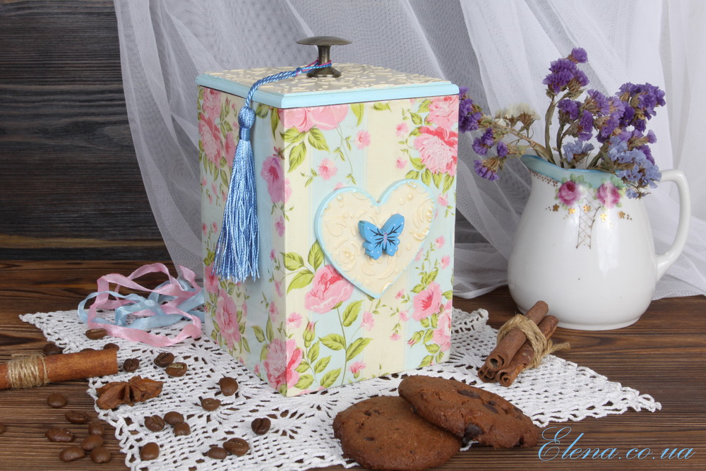 Короб Розовый сад