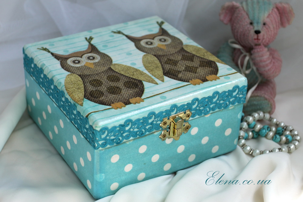 Шкатулка Совушки Шкатулка Совушки