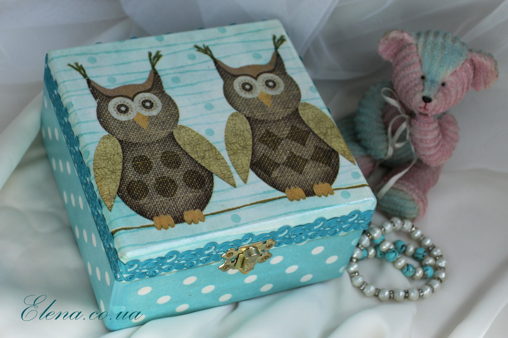 Шкатулка Совушки Шкатулка Совушки