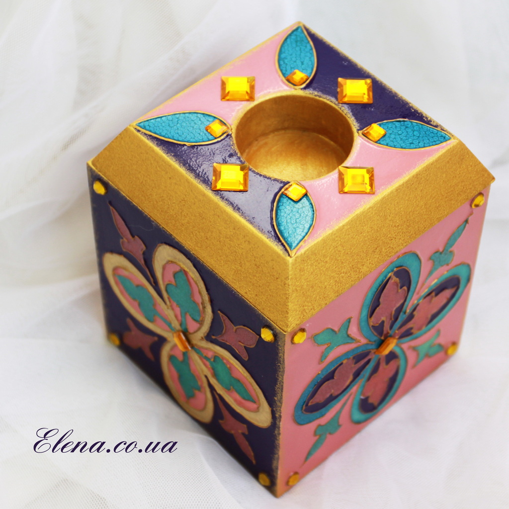 Короб-свічник Куб