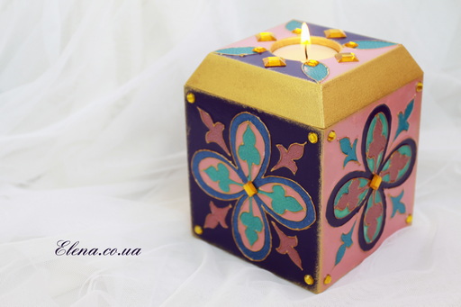 Короб-свічник "Куб"